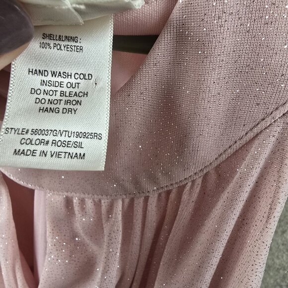 En Focus Studio Pink Sparkle Sleeveless Maxi Dress - Picture 5 of 9